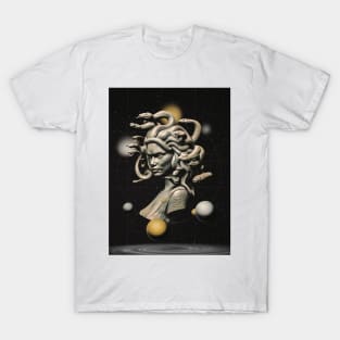 Head Of Medusa, Medusa Greek Mythology, The Gorgon Medusa Portrait II T-Shirt